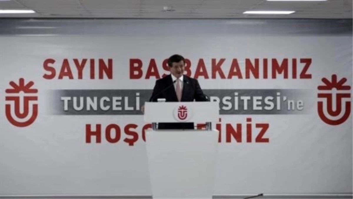 Davutoğlu\'ndan Dersim\'e Üç Müjde