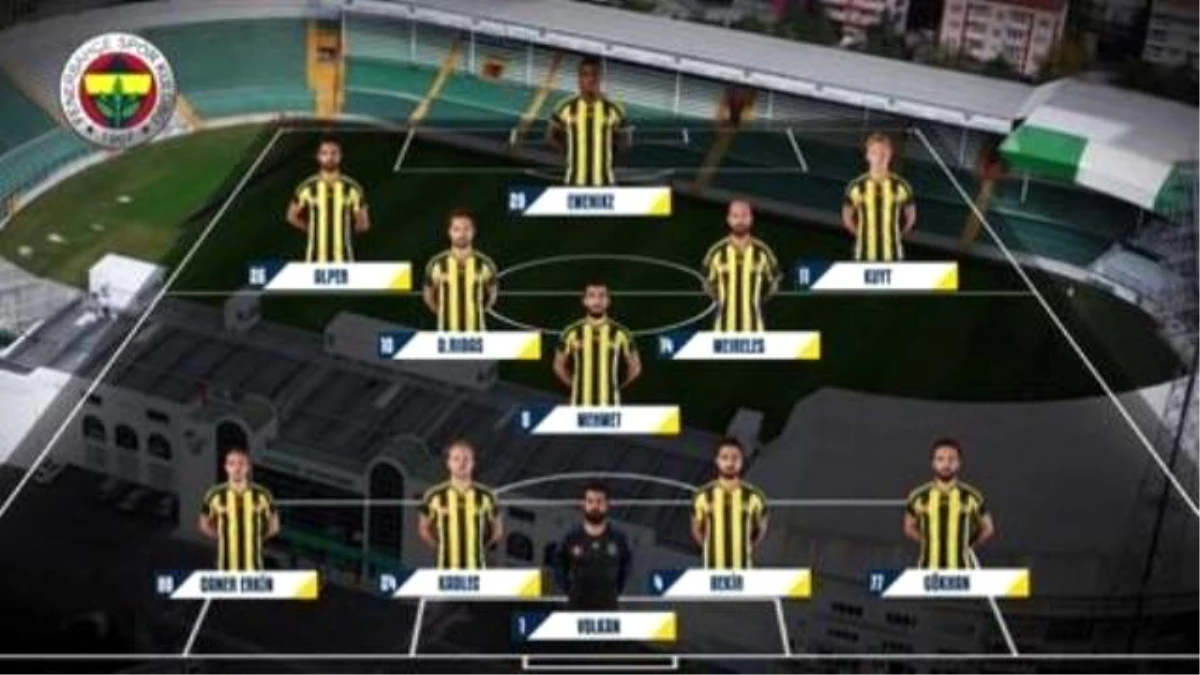 Fenerbahçemizin Bursa Deplasmanındaki İlk 11\'i