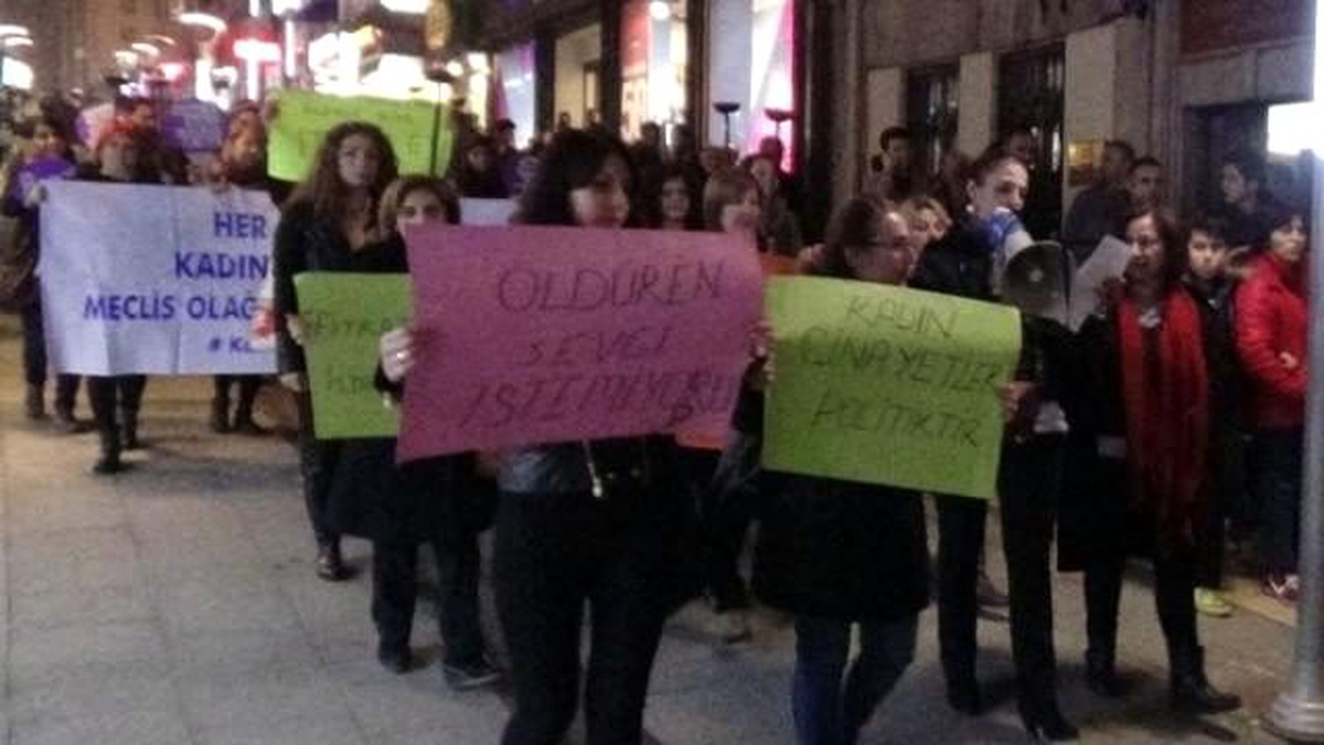 Giresun\'da Kadına Yönelik Şiddete Tepki Yürüyüşü
