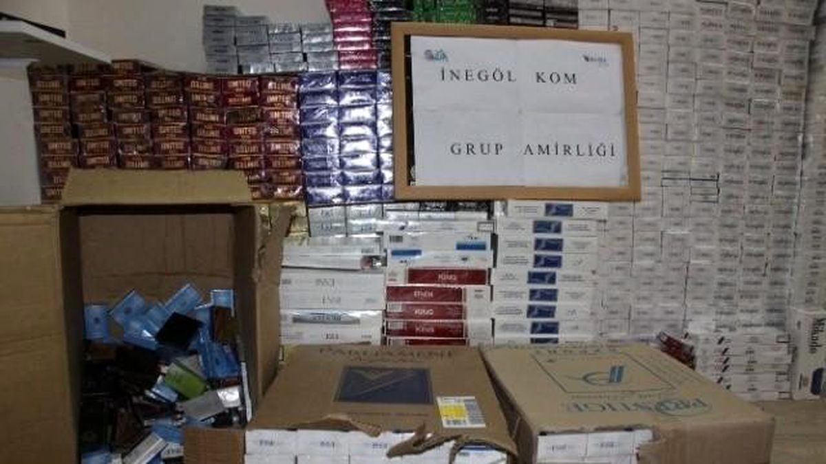 İnegöl\'de Kaçak Sigara Operasyonu
