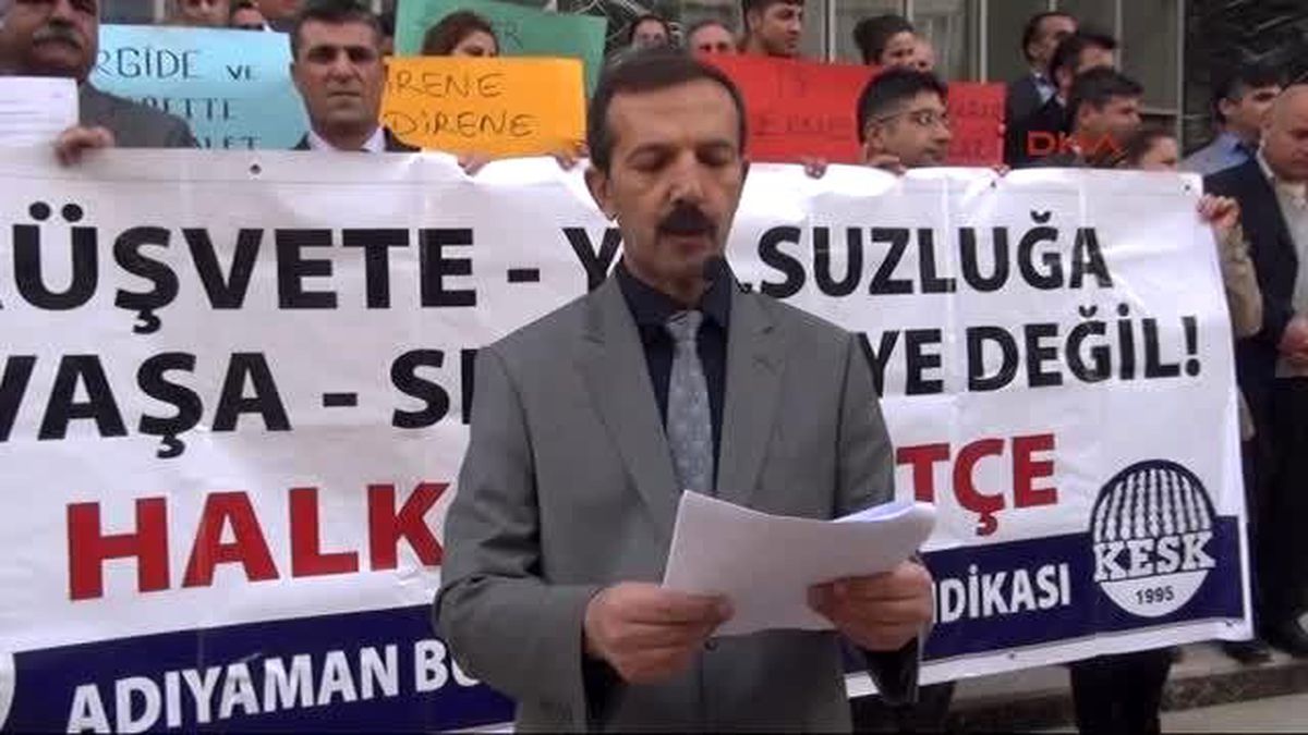 Adıyaman\'da Maliye Bakanlığı Bütçesine Protesto