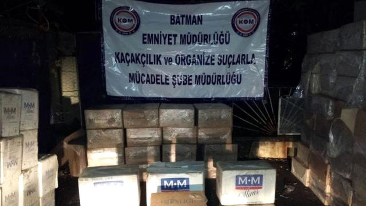 450 Bin TL Değerinde 75 Bin Paket Kaçak Sigara Ele Geçirildi