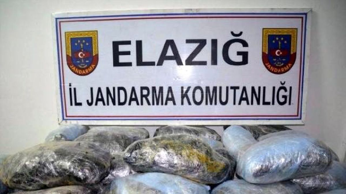 Elazığ\'da 90 Kilo Esrar Ele Geçirildi