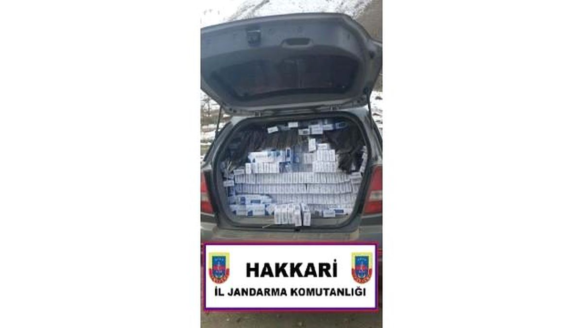 Hakkari\'de Kaçak Sigara Operasyonu