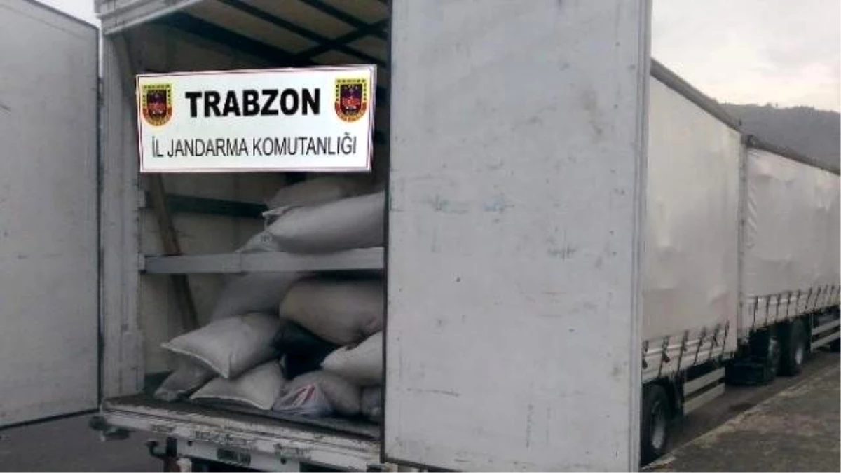Trabzon\'da 2 Tır Dolusu 20 Ton Kaçak Çay Ele Geçirildi