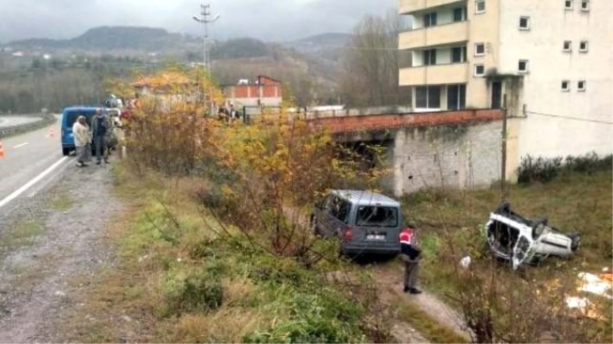 Zonguldak\'ta İki Kaza: 1 Ölü, 7 Yaralı