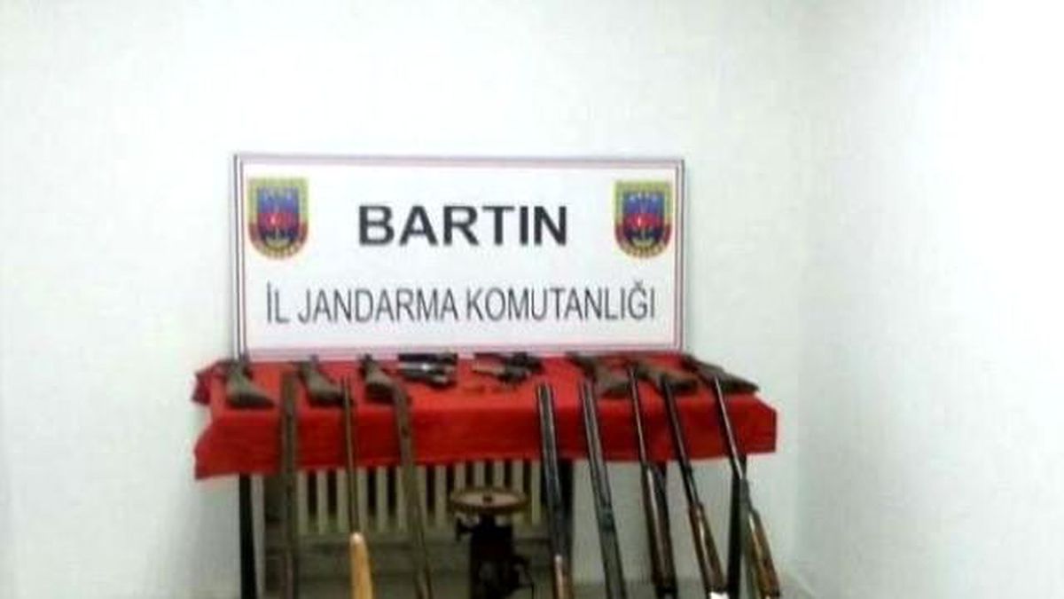 Bartın\'da Silah Operasyonu