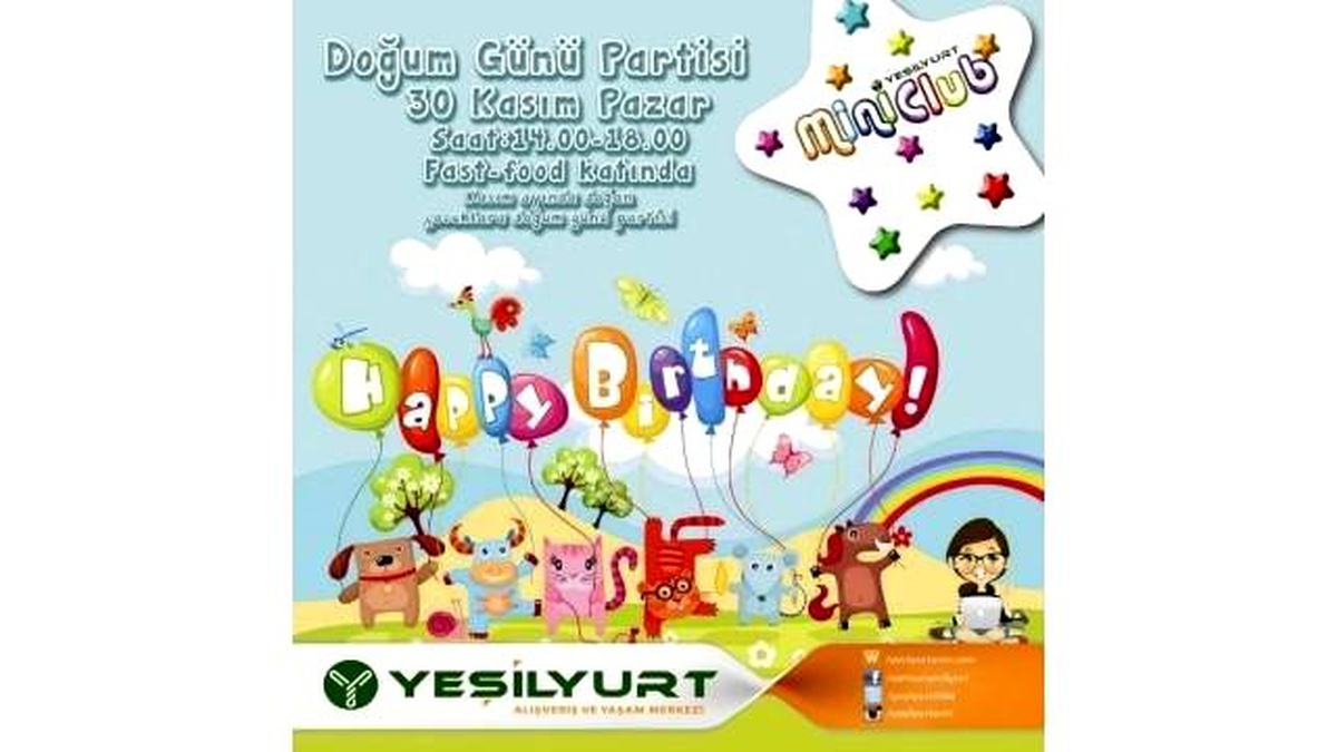 Yeşilyurt Mini Club\'ta Doğum Günü Partisi