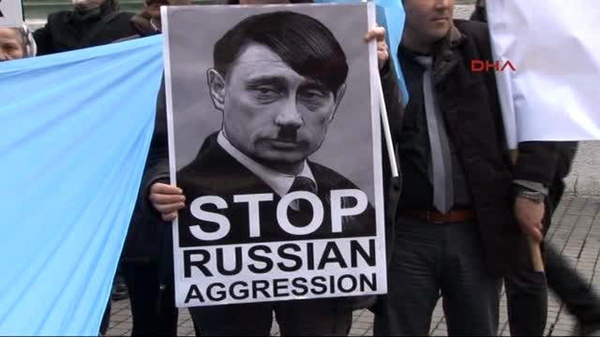 Beyoğlu\'nda Putin Protestosu