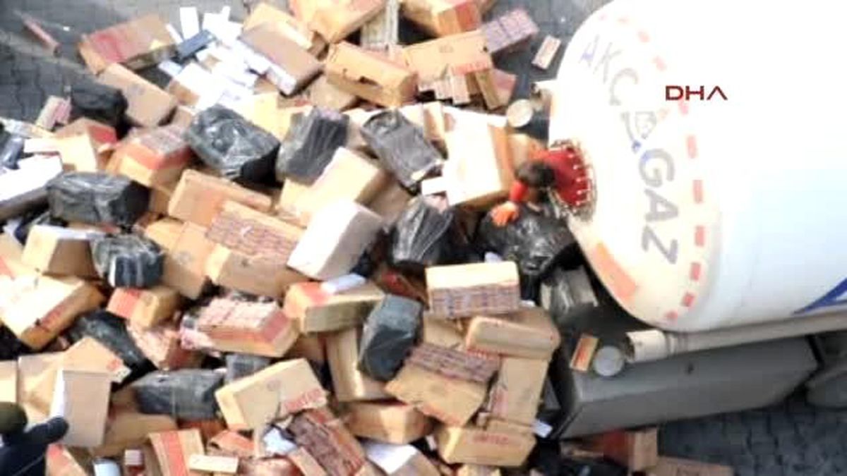 LPG Tankerinden 300 Bin Paket Kaçak Sigara Çıktı
