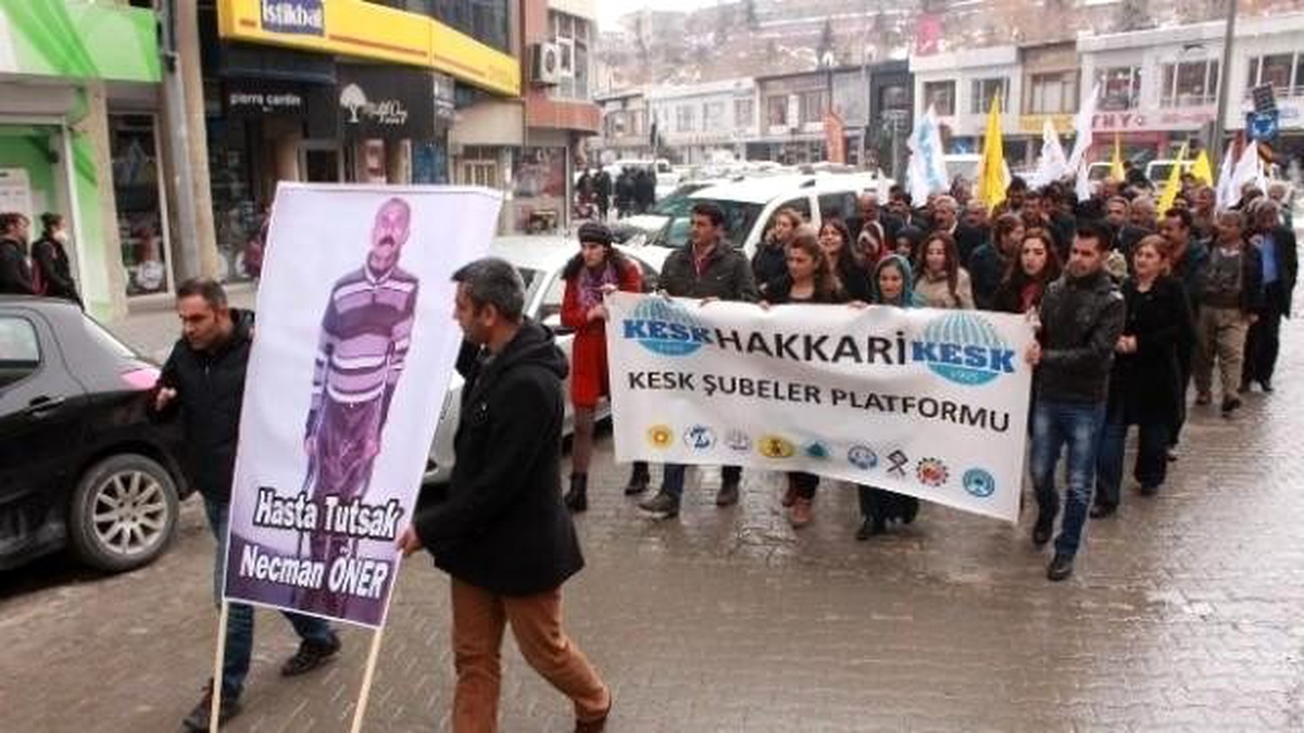 Kesk Hakkari Şubesi Hasta Tutsaklar İçin Yürüdü