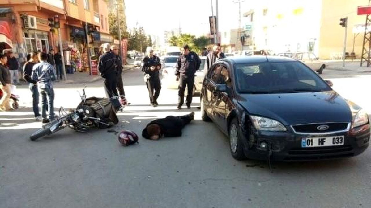 Kozan\'da Trafik Kazası: 1 Yaralı