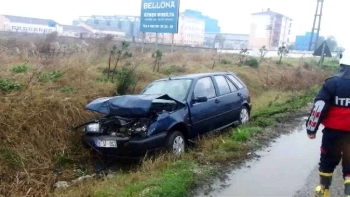 Tekirdağ\'da Trafik Kazası: 1 Yaralı