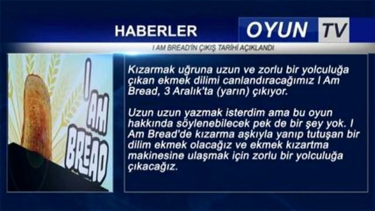 I Am Bread \'İn Çıkış Tarihi Açıklandı