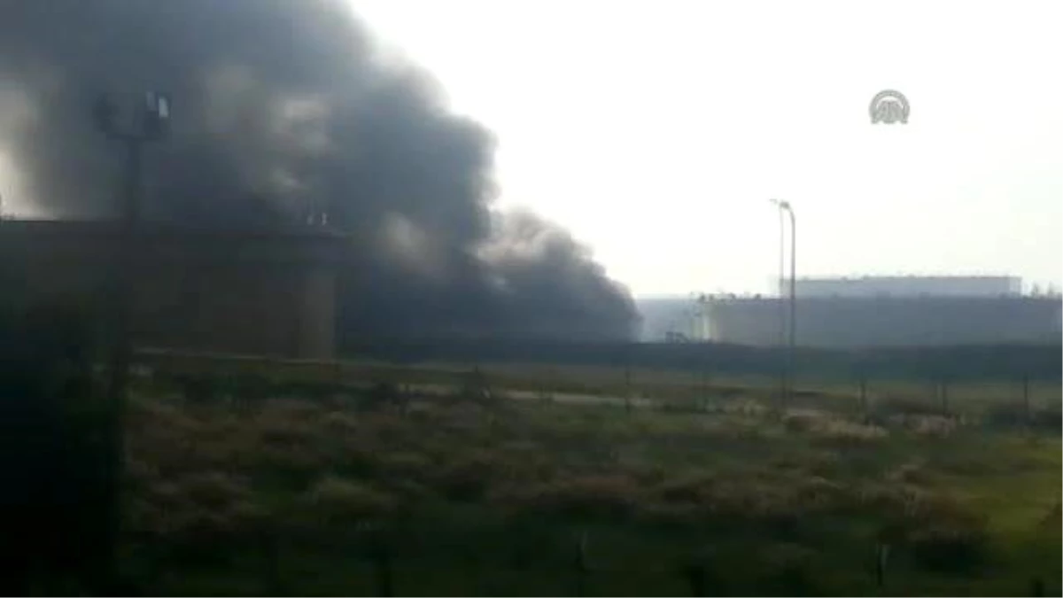 Ceyhan\'da BOTAŞ\'ın Boş Petrol Tankında Yangın Çıktı
