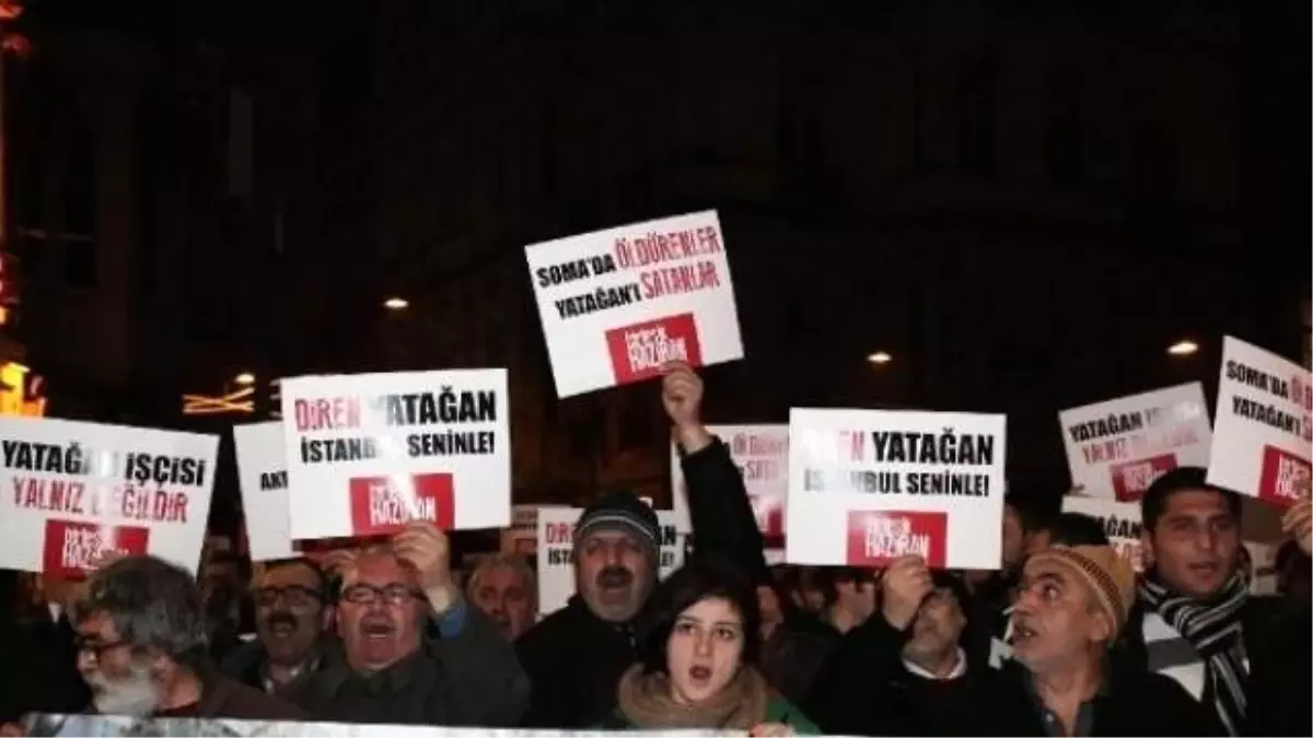 Yatağan İşçilerine Destek Yürüyüşü