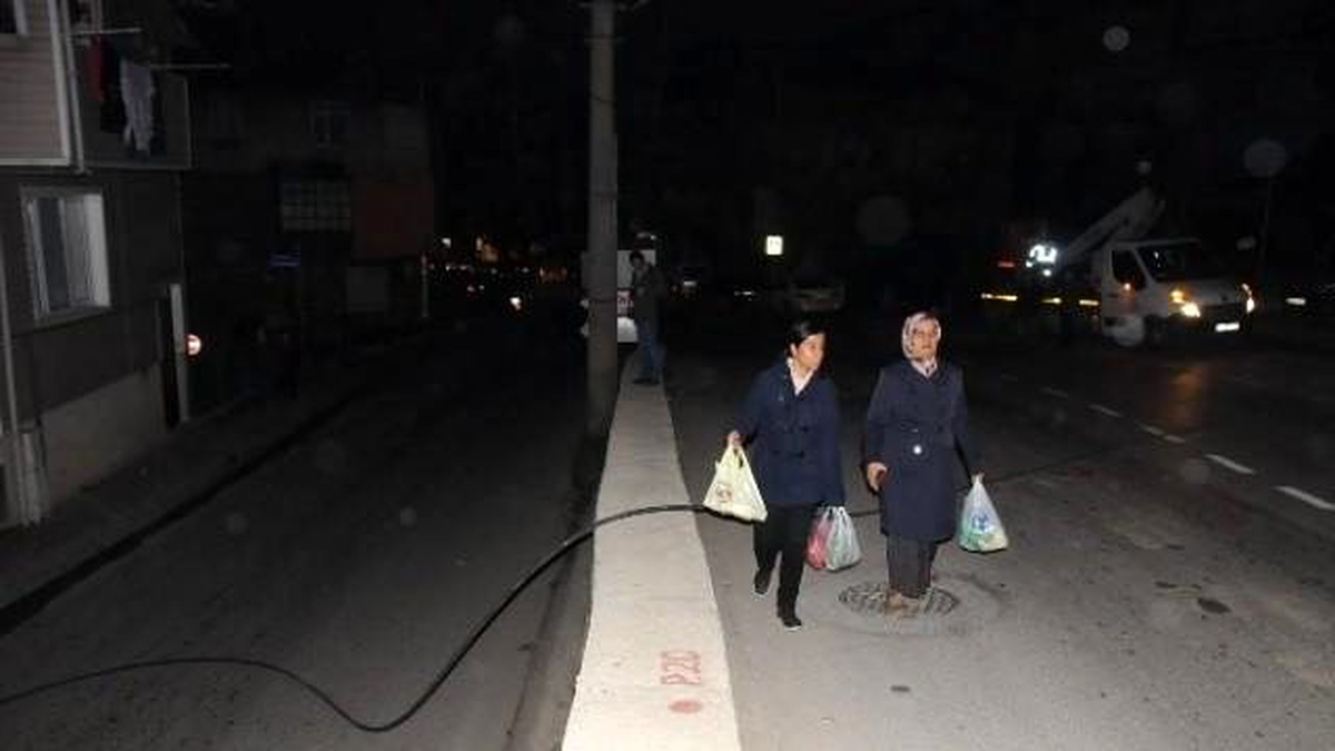 Kopan Yüksek Gerilim Hattı Yola Düştü