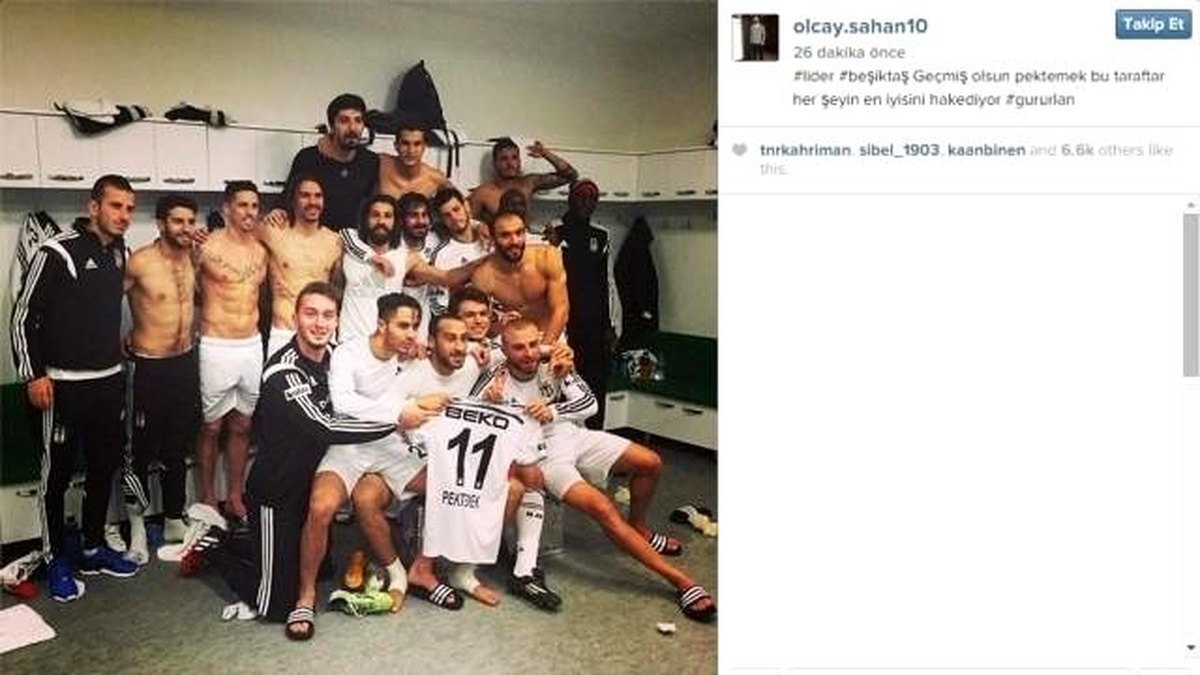 Beşiktaşlı Futbolcular Mustafa Pektemek\'i Unutmadı