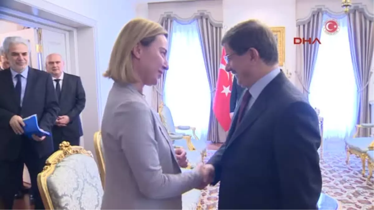 Başbakan Davutoğlu AB Heyeti ile Görüştü