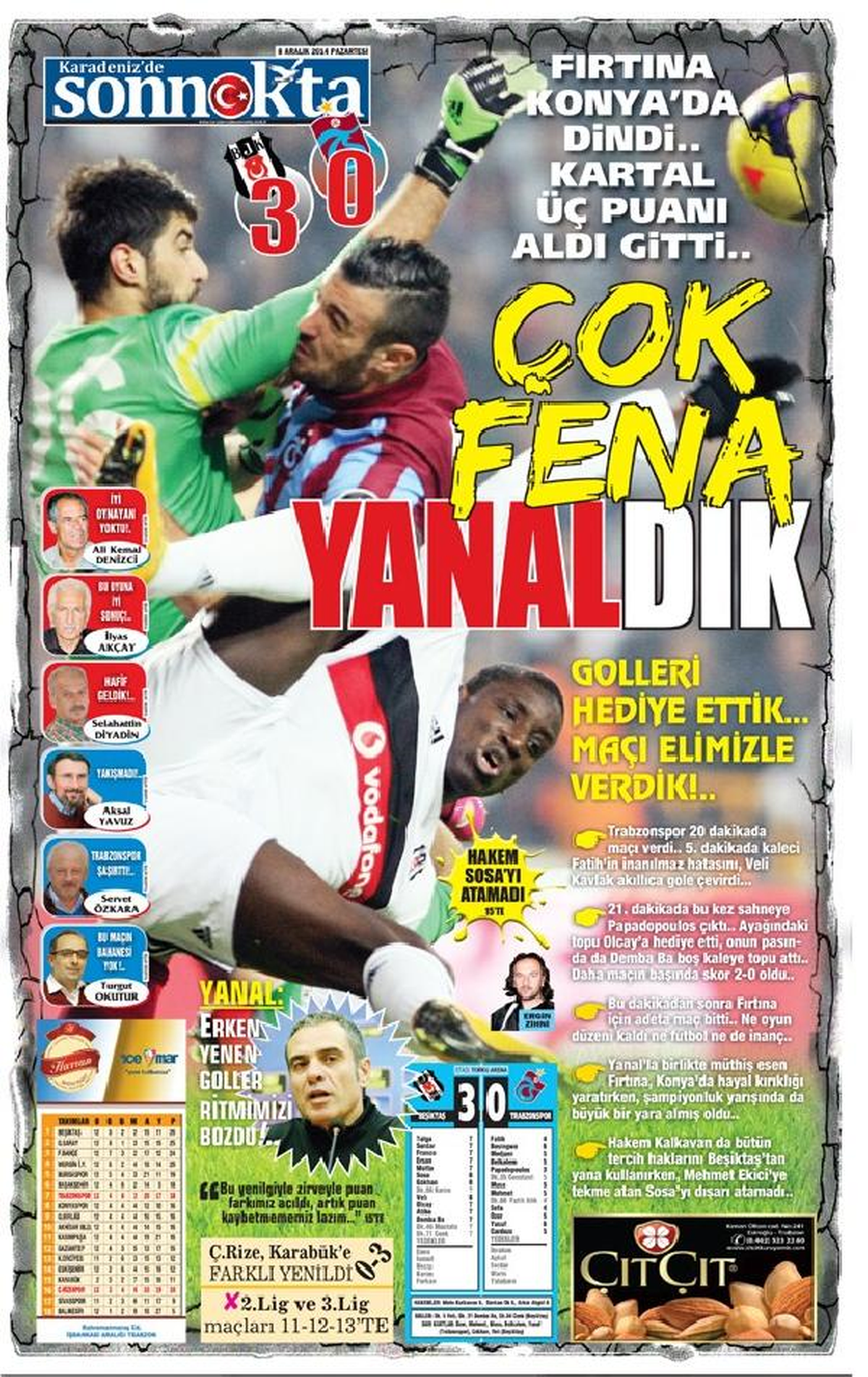 Trabzonspor\'da Fatura: Defans, Kaleci, Hakem