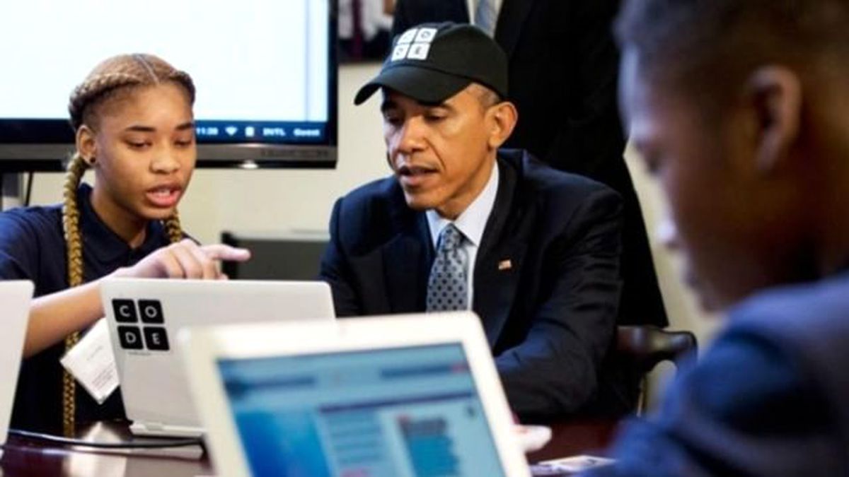 Başkan Obama Bilgisayarda Kod Yazmayı Öğrendi