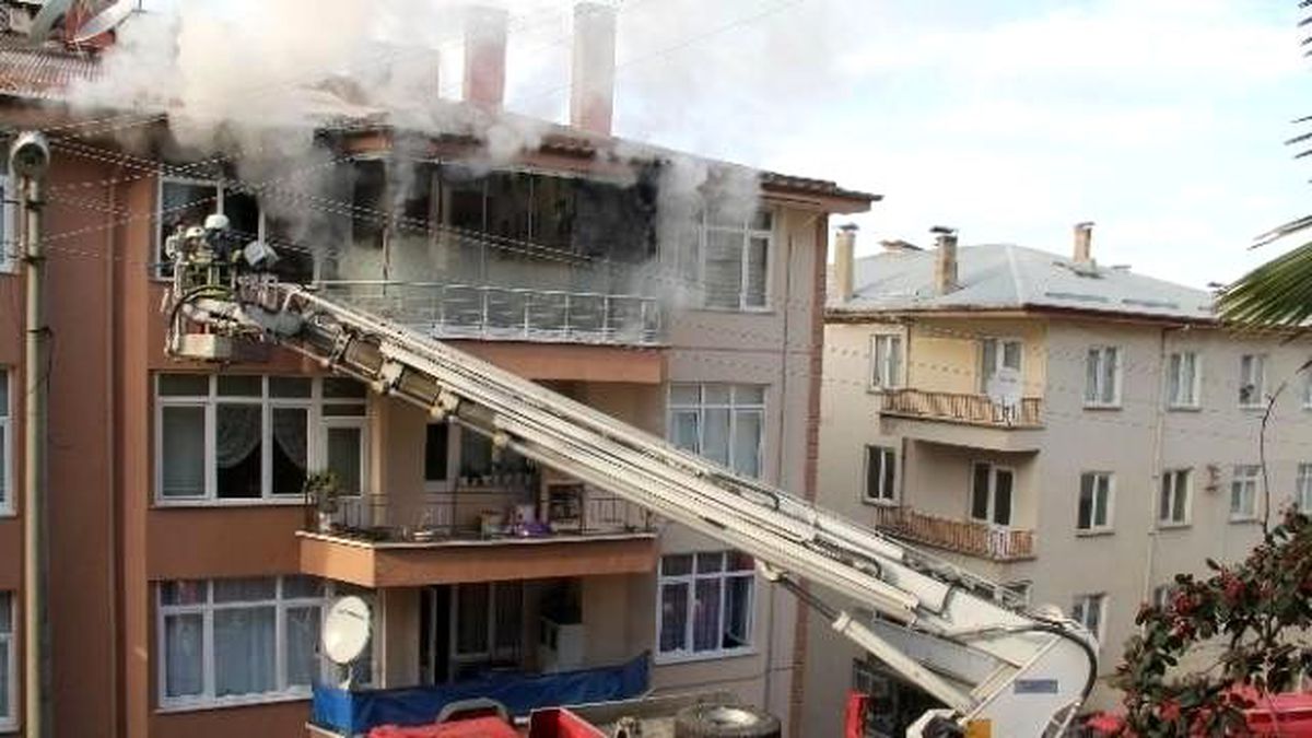 Giresun\'da Yangın: 1 Yaralı