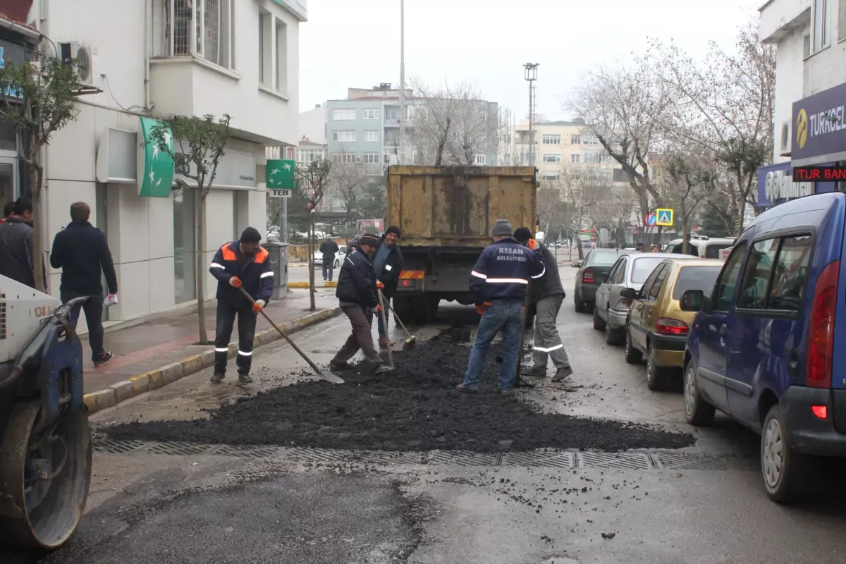 Keşan Belediyesi\'nin Asfalt Çalışmaları Devam Ediyor 