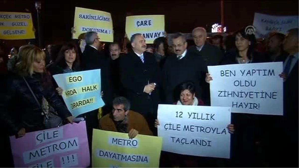 CHP\'den Çayyolu Metrosu Protestosu