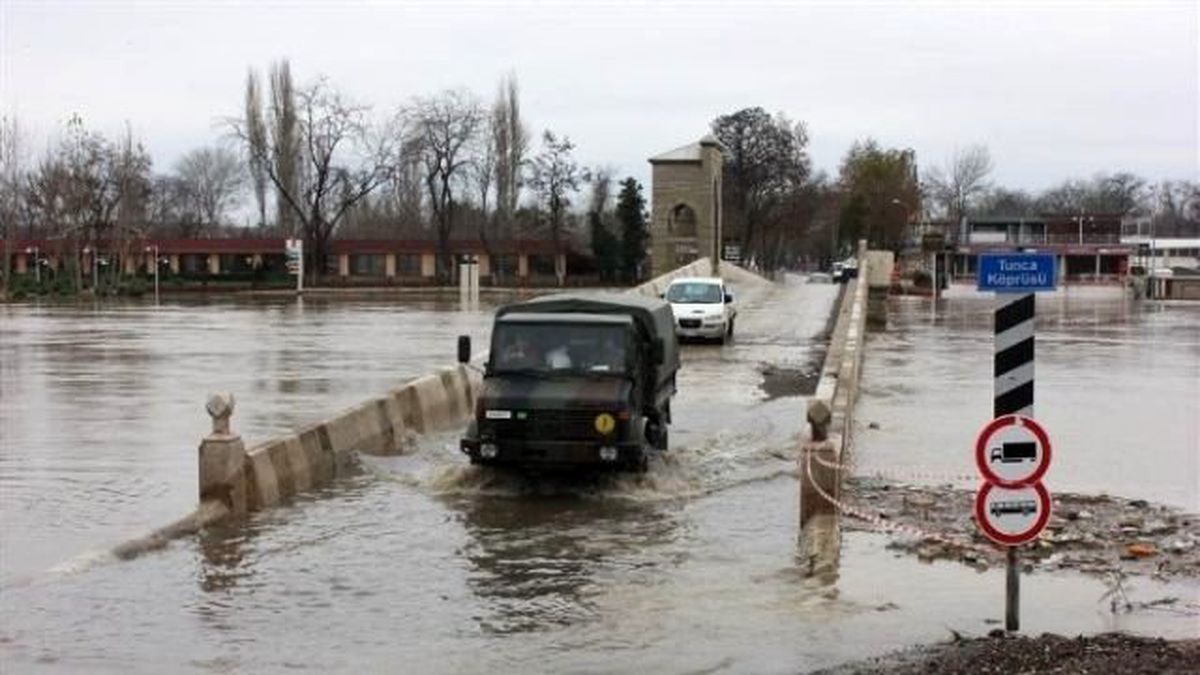 Edirne\'den Sel Manzaraları