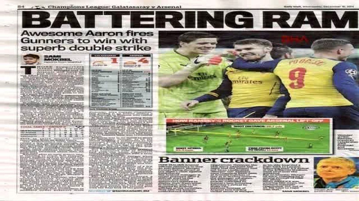 İngiliz Basınından Galatasaray-Arsenal Maçına Dikkat Çeken Notlar