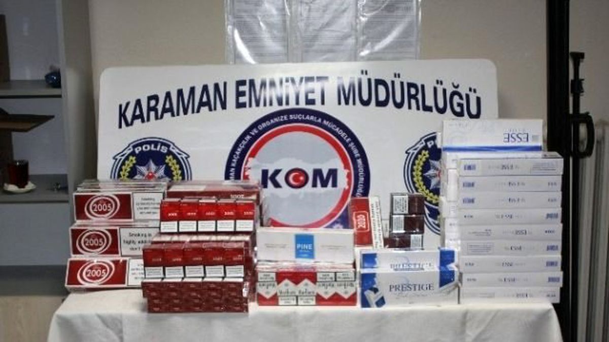 Karaman\'da Gümrük Kaçağı Yedi Bin Paket Sigara Ele Geçirildi