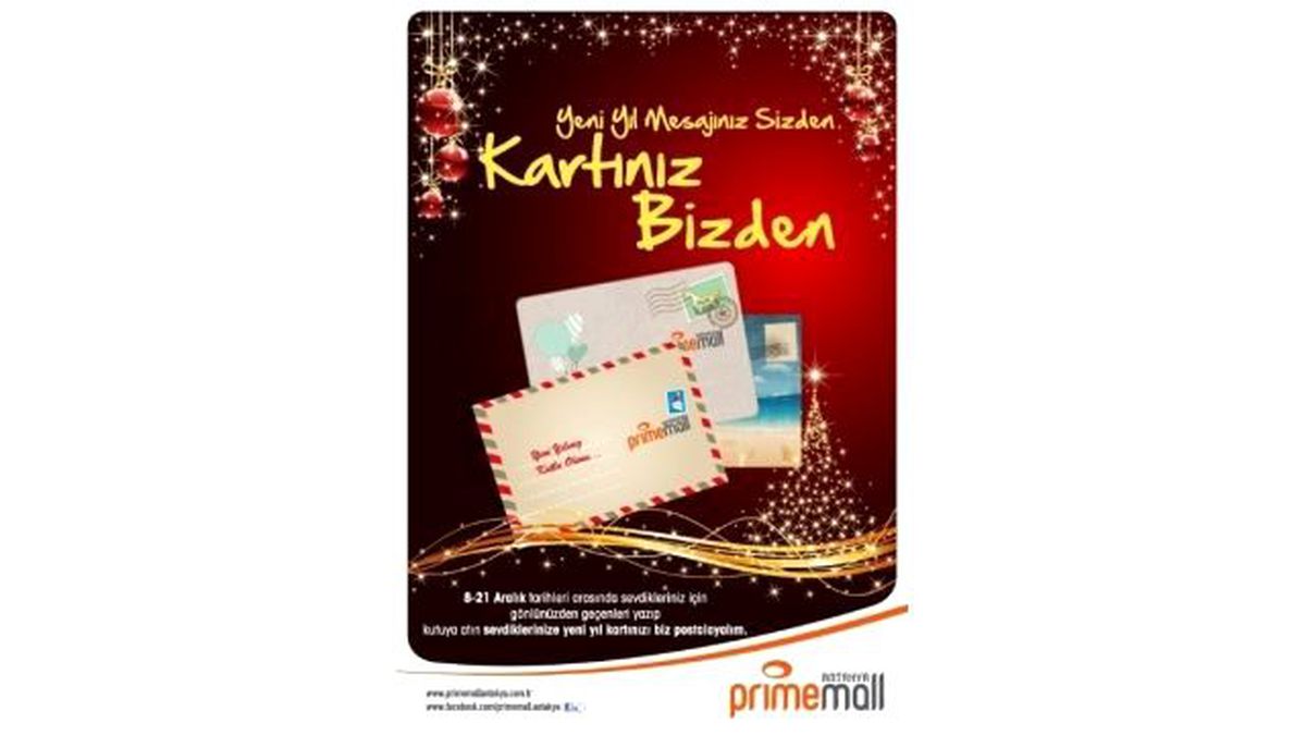Yeni Yıl Kartı Prime Mall Antakya\'dan