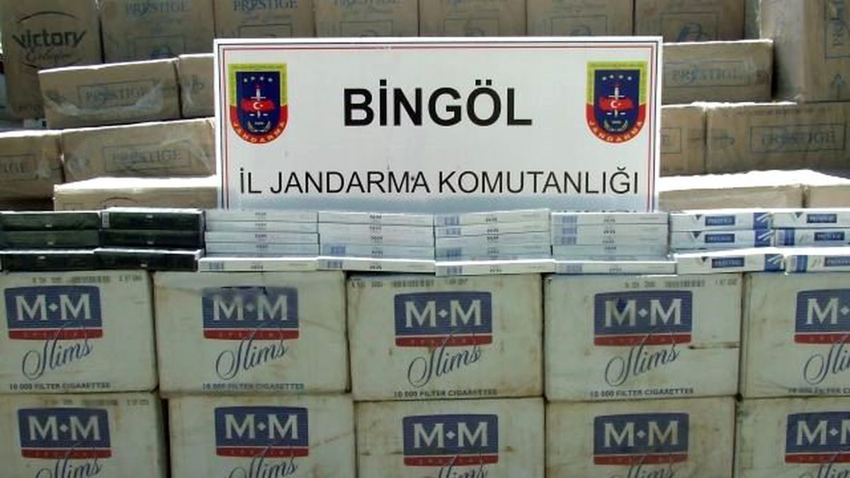 Bingöl\'de 5 Bin Paket Kaçak Sigara Ele Geçirildi