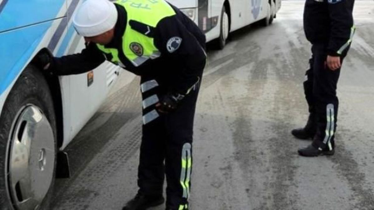 Hamamözü\'nde Kış Lastiği Kontrolü