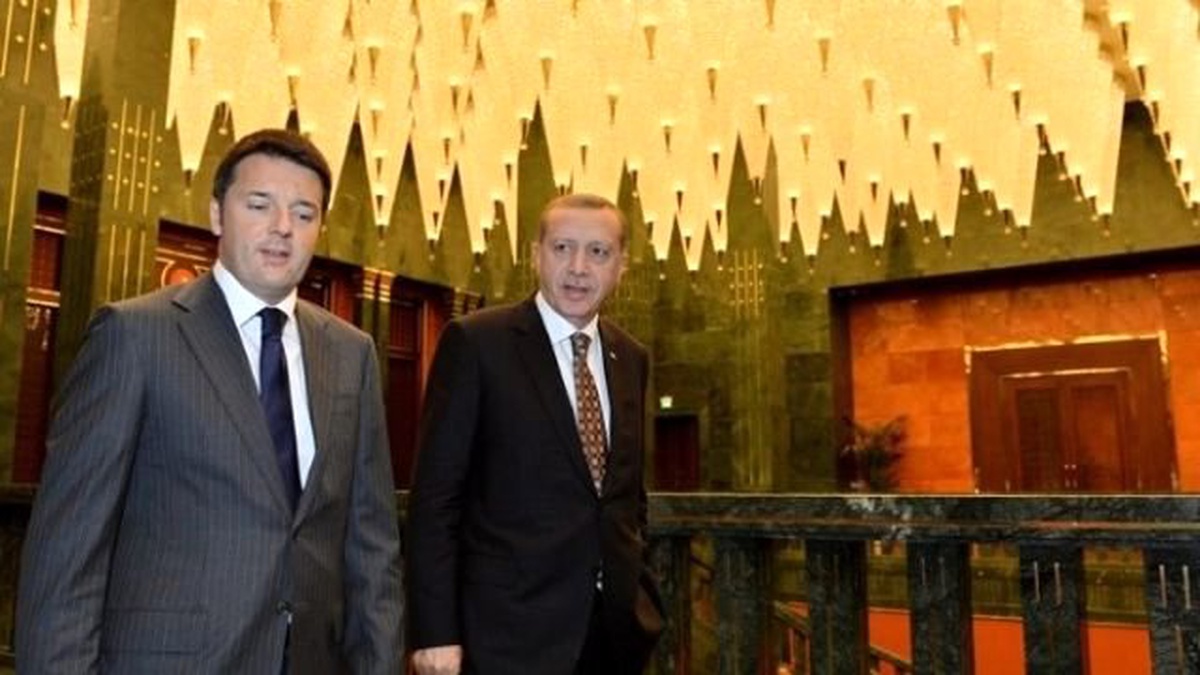 Erdoğan, İtalya Başbakanı Renzi\'yi Kabul Etti