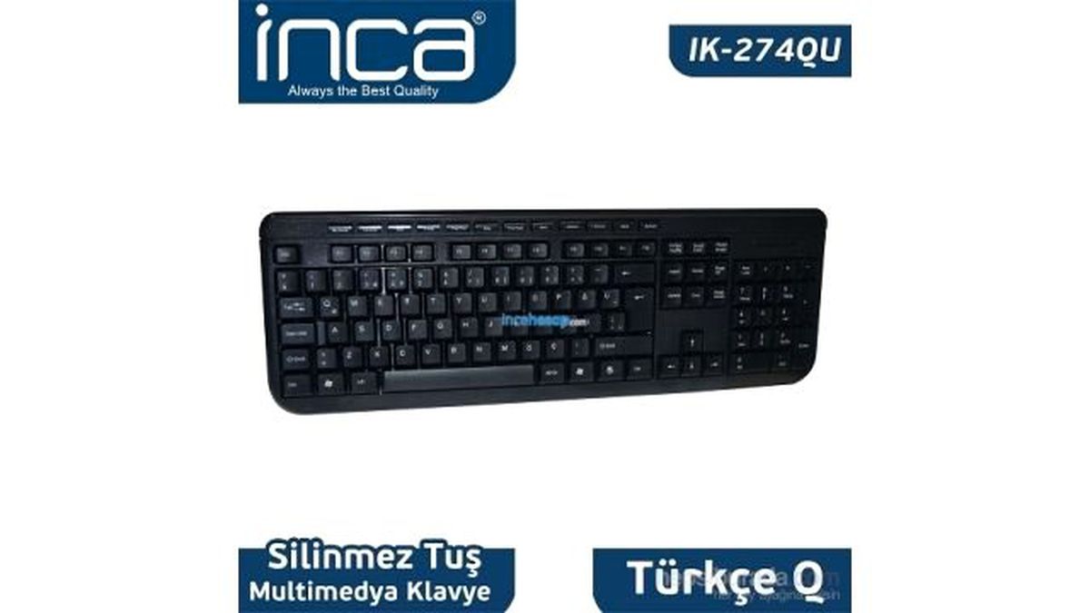 Inca Ik-274qu Q/usb Multimedia Lazer Print Klavye