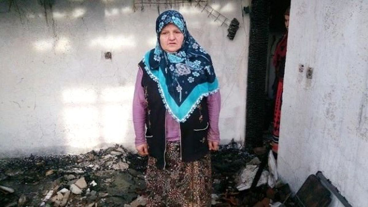 Kış Gününde Evi Yandı