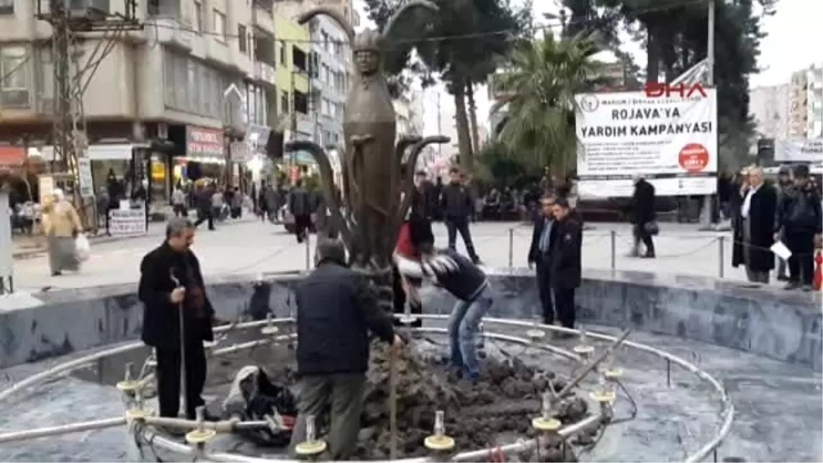 Kızıltepe'de Tepki Çeken Heykel Kaldırıldı