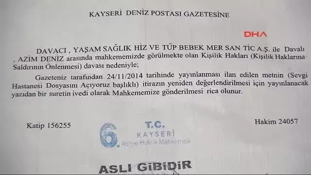 kayseri haber deniz postası