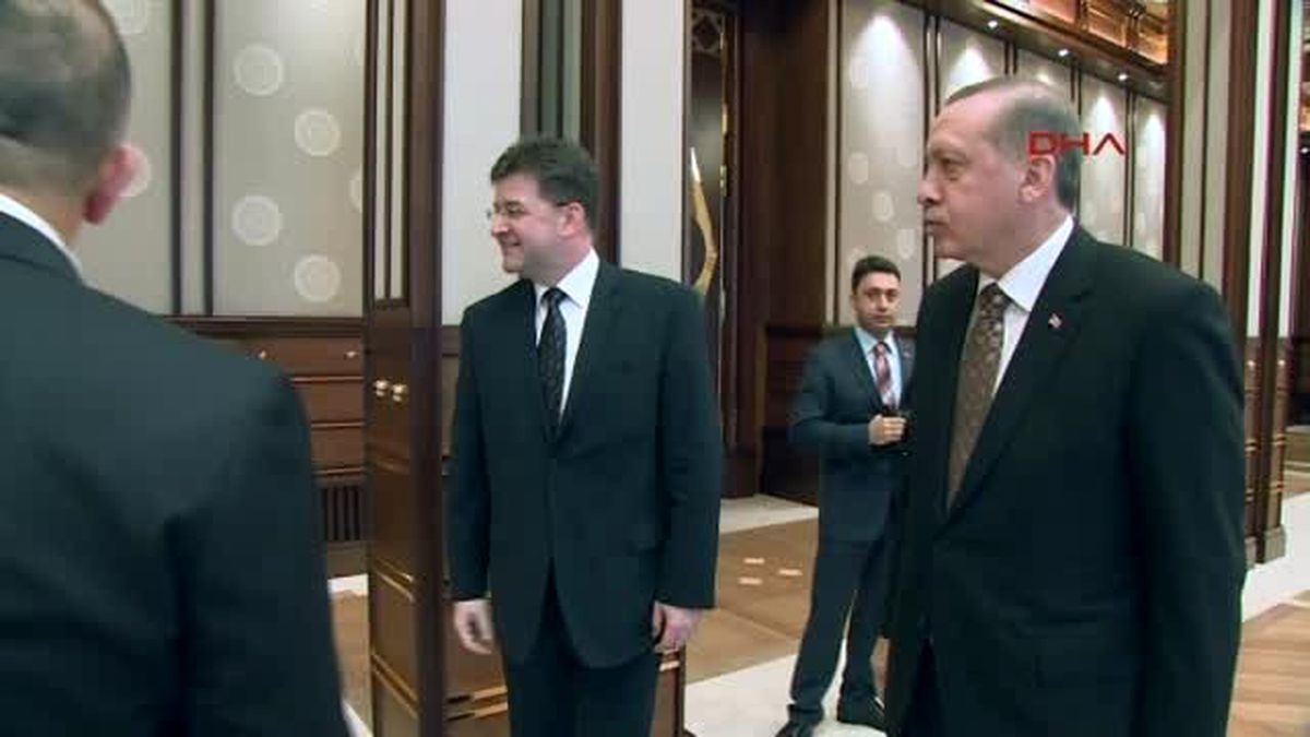 Slovakya Başbakan Yardımcısı Lajcak Cumhurbaşkanlığı Sarayında