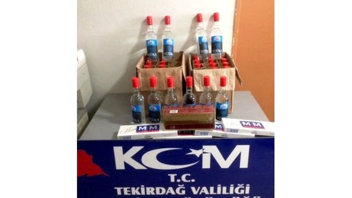 Yılbaşı İçin Hazırlanan Kaçak İçki ve Sigaralara El Konuldu
