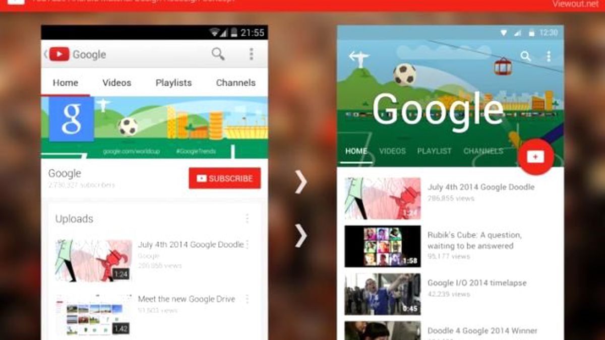 Youtube\'un Android Uygulaması Material Design\'a Göre Güncellendi