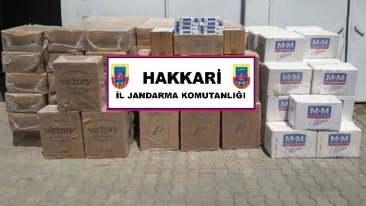 Şemdinli\'de 52 Bin 500 Paket Kaçak Sigara Ele Geçirildi