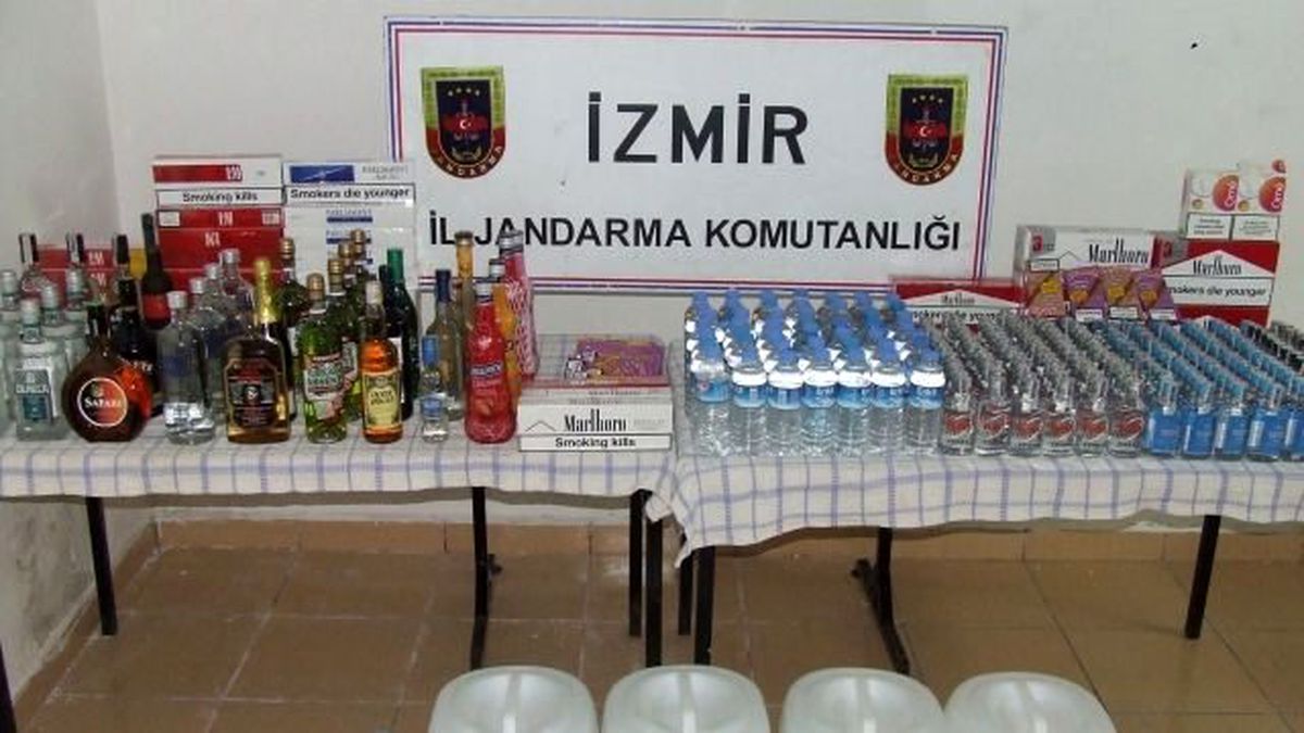 İzmir\'de Kaçak İçki Operasyonu