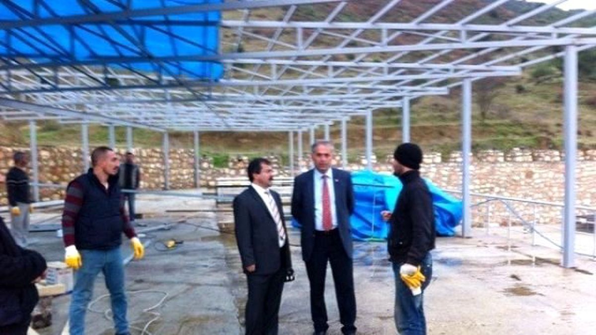 Ceza İnfaz Kurumu Müdürü Mustafa Şen, Yapımı Devam Eden Sosyal Tesisi Yerinde İnceledi