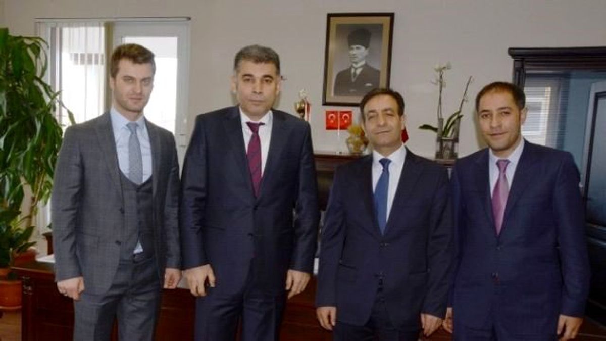 Emniyet Müdürü Kamil Karabörk\'ten Baro Başkanı Talat Göğebakan\'a Nezaket Ziyareti