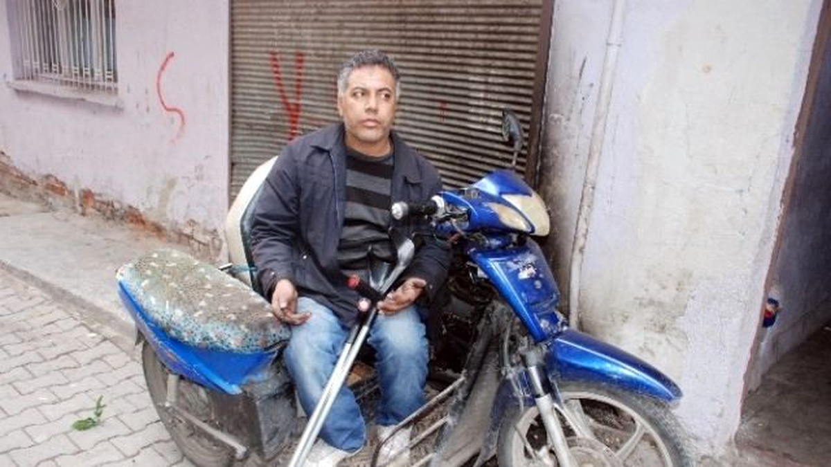 Engelli Vatandaşın Motosikletini Yaktılar