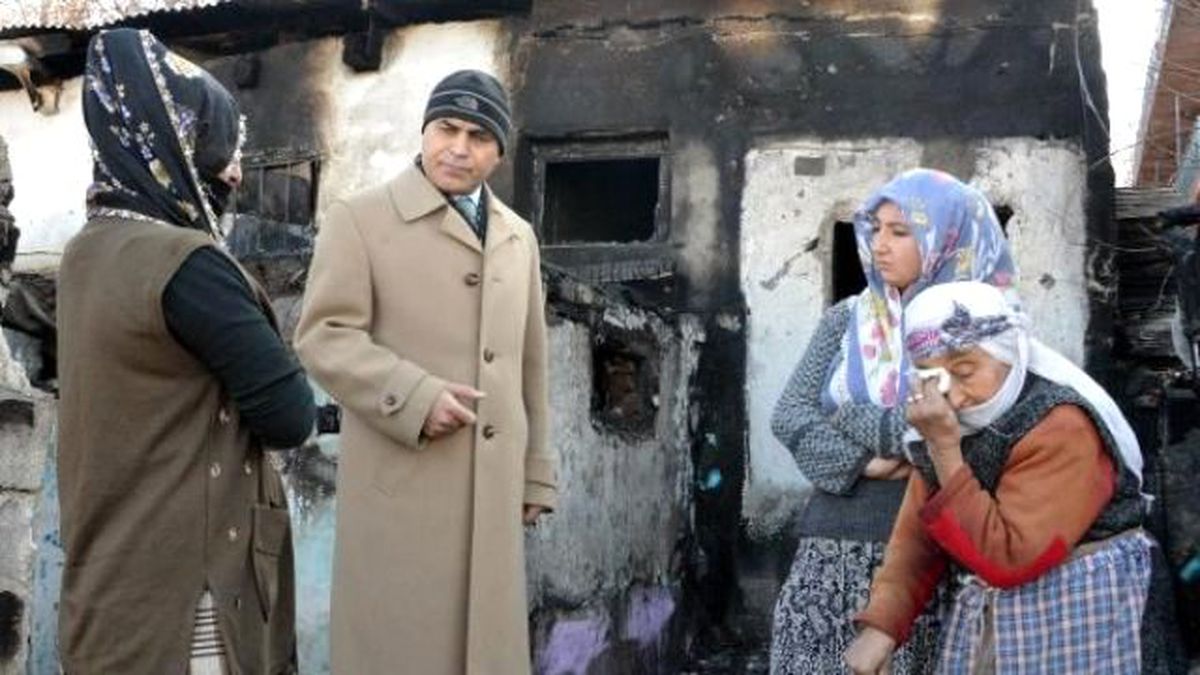 Evi Yanan Fatma Nine\'ye Başkandan Ev Sözü
