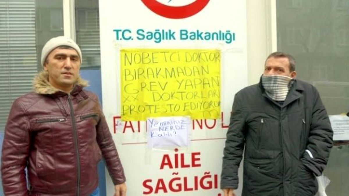 İş Bırakan Aile Hekimlerine Protesto