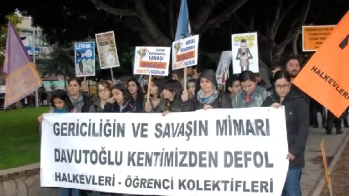 Adana\'da Başbakan Davutoğlu\'nu Protesto Edenlere Müdahale: 6 Gözaltı